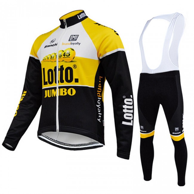 2015 Lotto Jumbo Fahrradbekleidung Radtrikot Satz Langarm und Lange Trägerhose Radtrikot Kaufen 2015 Lotto Jumbo Fahrradbekleidung Radtrikot Satz Langarm und Lange Trägerhose Radtrikot Kaufen