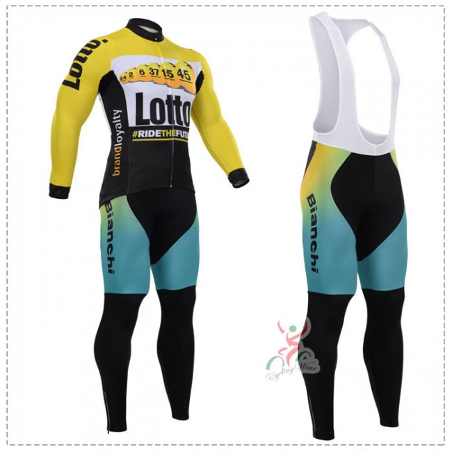 2015 Lotto Bianchi Fahrradbekleidung Radtrikot Satz Langarm und Lange Trägerhose Radtrikot Kaufen 2015 Lotto Bianchi Fahrradbekleidung Radtrikot Satz Langarm und Lange Trägerhose Radtrikot Kaufen