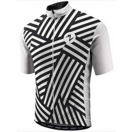 2015 MORVELO Radtrikot Kurzarm schwarz Weiß Radtrikot Kaufen