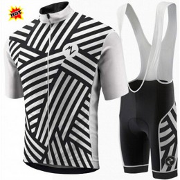 2015 MORVELO Fahrradbekleidung Satz Fahrradtrikot Kurzarm Trikot und Kurz Trägerhose schwarz Weiß Radtrikot Kaufen