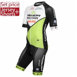 2015 MULTIVAN MERIDA Radbekleidung Radtrikot Kurzarm und Fahrradhosen Kurz Radtrikot Kaufen