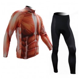 2015 Muscle Fahrradbekleidung Radtrikot Satz Langarm und Lange Fahrradhose Radtrikot Kaufen