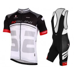 2015 Nalini Bao Schwarz-Weiß Fahrradbekleidung Satz Fahrradtrikot Kurzarm Trikot und Kurz Trägerhose Radtrikot Kaufen