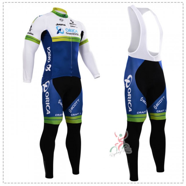 2015 Orica Greenedge Fahrradbekleidung Radtrikot Satz Langarm und Lange Trägerhose Radtrikot Kaufen 2015 Orica Greenedge Fahrradbekleidung Radtrikot Satz Langarm und Lange Trägerhose Radtrikot Kaufen