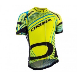 2015 Orbea fluo Gelb Blau Radtrikot Kurzarm Radtrikot Kaufen
