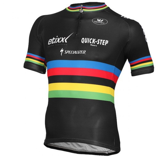 2015 Etixx Quick-Step Champion Du Monde Radtrikot Kurzarm Radtrikot Kaufen 2015 Etixx Quick-Step Champion Du Monde Radtrikot Kurzarm Radtrikot Kaufen