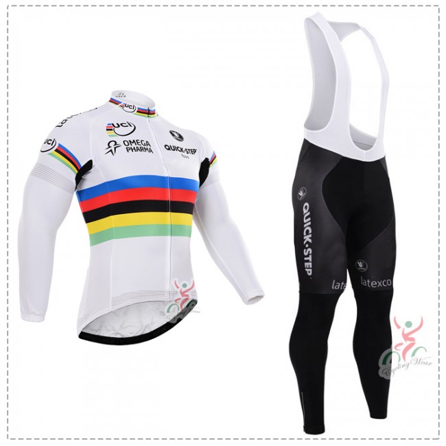 2015 Quick Step Fahrradbekleidung Radtrikot Satz Langarm und Lange Trägerhose Radtrikot Kaufen 2015 Quick Step Fahrradbekleidung Radtrikot Satz Langarm und Lange Trägerhose Radtrikot Kaufen