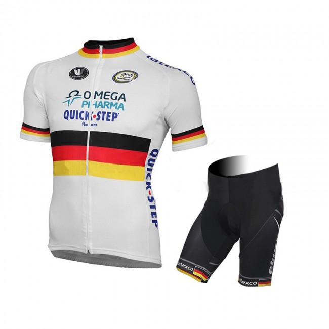2015 Omega Pharma Quick Step Radbekleidung Radtrikot Kurzarm und Fahrradhosen Kurz Weiß Radtrikot Kaufen 2015 Omega Pharma Quick Step Radbekleidung Radtrikot Kurzarm und Fahrradhosen Kurz Weiß Radtrikot Kaufen