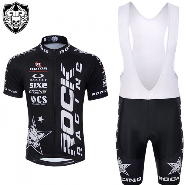 2015 Rock Racing schwarz Fahrradbekleidung Satz Fahrradtrikot Kurzarm Trikot und Kurz Trägerhose Radtrikot Kaufen 2015 Rock Racing schwarz Fahrradbekleidung Satz Fahrradtrikot Kurzarm Trikot und Kurz Trägerhose Radtrikot Kaufen