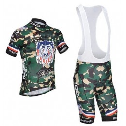2015 Rock Racing Fahrradbekleidung Satz Fahrradtrikot Kurzarm Trikot und Kurz Trägerhose Camouflage Radtrikot Kaufen