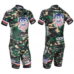 2015 Rock Racing Radbekleidung Radtrikot Kurzarm und Fahrradhosen Kurz Camouflage Radtrikot Kaufen