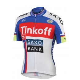 2015 Saxo bank Tionkff Radtrikot Kurzarm Blau Radtrikot Kaufen