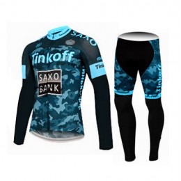 2015 Saxo bank tinkoff Fahrradbekleidung Radtrikot Satz Langarm und Lange Fahrradhose Radtrikot Kaufen