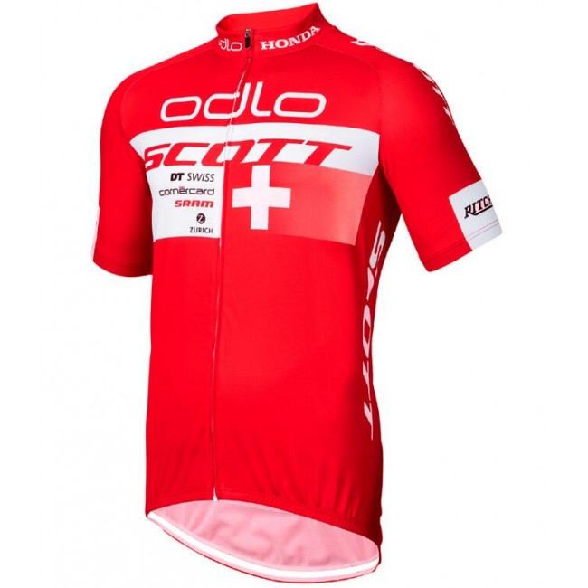 2015 Odlo Scott Swiss Rote Radtrikot Kurzarm Radtrikot Kaufen 2015 Odlo Scott Swiss Rote Radtrikot Kurzarm Radtrikot Kaufen