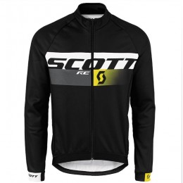 2015 SCOTT RC Schwarz/Gelb Fahrradtrikot Langarm Radtrikot Kaufen
