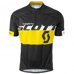 2015 Proteam Scott Schwarz-Gelb Radtrikot Kurzarm Radtrikot Kaufen