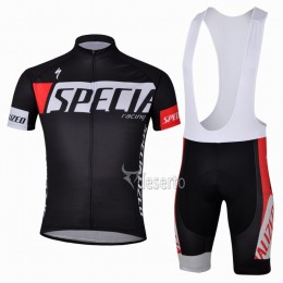 Specialized Racing Radtrikot Kurzarm und Kurz Trägerhose Kits Schwarz Radtrikot Kaufen