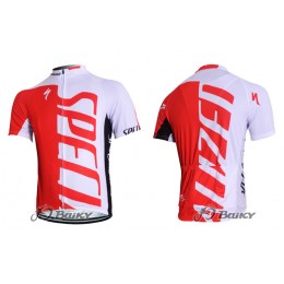 2012 Specialized Radbekleidung Radtrikot Kurzarm und Fahrradhosen Kurz Rot Weiß Radtrikot Kaufen