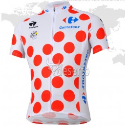 Tour de France le coq sportif Gepunktetes Trikot Radtrikot Kurzarm Radtrikot Kaufen