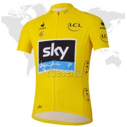 2013 Team Sky Gelbes Trikot Radtrikot Kurzarm Radtrikot Kaufen