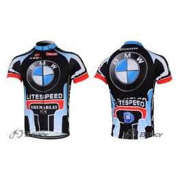 2012 Litespeed BMW Radtrikot Kurzarm Blau Schwarz Radtrikot Kaufen