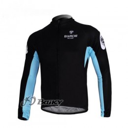 Bianchi Pro Team Fahrradtrikot Langarm Schwarz Blau Radtrikot Kaufen