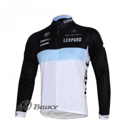 Leopard trek Pro Team Fahrradtrikot Langarm Weiß Schwarz Radtrikot Kaufen