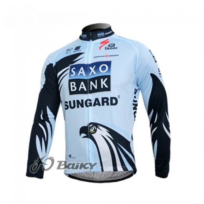 Saxo Bank Sungard Pro Team Fahrradtrikot Langarm Weiß Schwarz Radtrikot Kaufen Saxo Bank Sungard Pro Team Fahrradtrikot Langarm Weiß Schwarz Radtrikot Kaufen