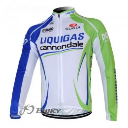 Liquigas Cannondale Pro Team Fahrradtrikot Langarm Grün Weiß Radtrikot Kaufen