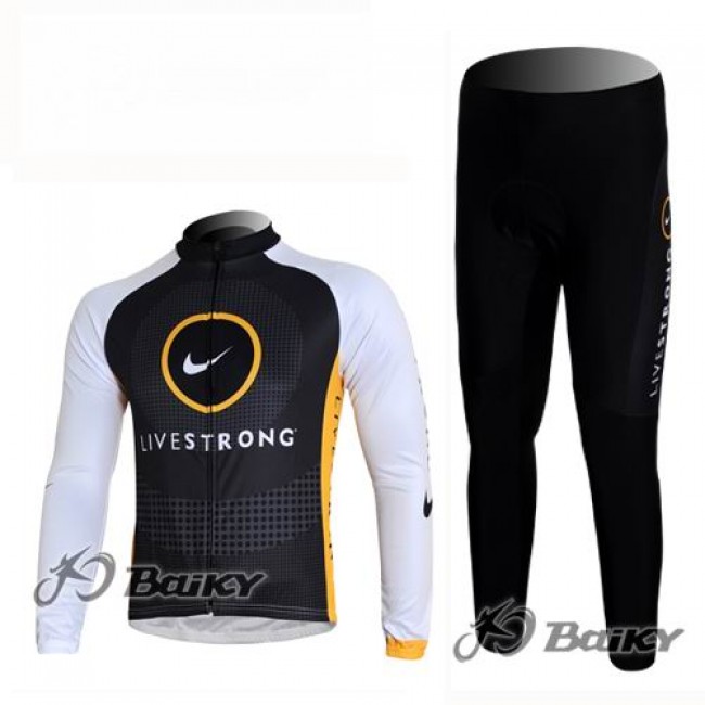 Livestrong Radbekleidung Satz Fahrradtrikot Langarm und Lang Radhose Schwarz Gelb Radtrikot Kaufen Livestrong Radbekleidung Satz Fahrradtrikot Langarm und Lang Radhose Schwarz Gelb Radtrikot Kaufen