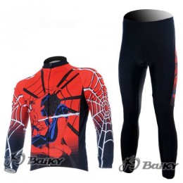 Spiderman Radbekleidung Satz Fahrradtrikot Langarm und Lang Radhose Rot Radtrikot Kaufen