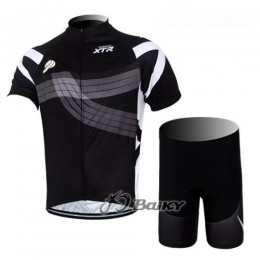 2012 Shimano XTR Radbekleidung Radtrikot Kurzarm und Fahrradhosen Kurz Schwarz Radtrikot Kaufen