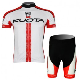 2013 KUOTA Radtrikot Kurzarm und Kurz Radhose Kits Weiß Rot Radtrikot Kaufen