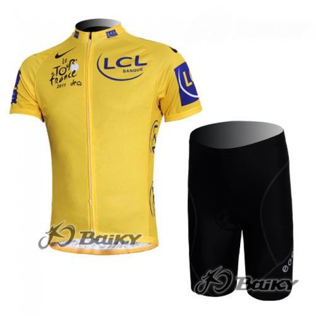 Tour de France 2011 Radbekleidung Radtrikot Kurzarm und Fahrradhosen Kurz Gelbes Trikot Radtrikot Kaufen Tour de France 2011 Radbekleidung Radtrikot Kurzarm und Fahrradhosen Kurz Gelbes Trikot Radtrikot Kaufen