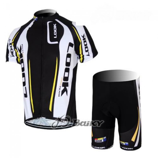 2012 Look CycleRadbekleidung Radtrikot Kurzarm und Fahrradhosen Kurz Weiß Schwarz Radtrikot Kaufen 2012 Look CycleRadbekleidung Radtrikot Kurzarm und Fahrradhosen Kurz Weiß Schwarz Radtrikot Kaufen