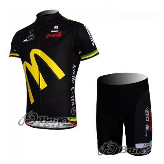 McDonald Legea Pro Team Radbekleidung Radtrikot Kurzarm und Fahrradhosen Kurz Schwarz Radtrikot Kaufen McDonald Legea Pro Team Radbekleidung Radtrikot Kurzarm und Fahrradhosen Kurz Schwarz Radtrikot Kaufen