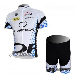 Orbea Pro Team Radbekleidung Radtrikot Kurzarm und Fahrradhosen Kurz Weiß Radtrikot Kaufen