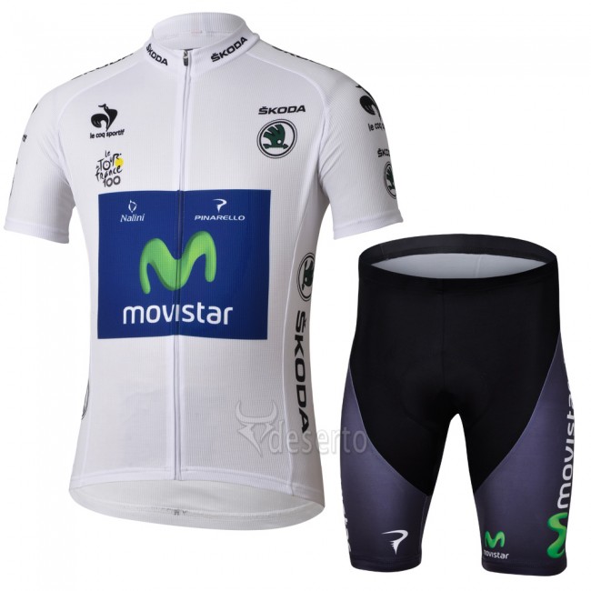 Movistar Tour de France Weißen Trikots Radbekleidung Radtrikot Kurzarm und Fahrradhosen Kurz Radtrikot Kaufen Movistar Tour de France Weißen Trikots Radbekleidung Radtrikot Kurzarm und Fahrradhosen Kurz Radtrikot Kaufen