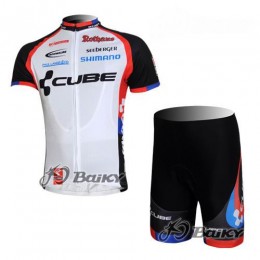 Cube Fintro Radtrikot Kurzarm Kurz Radhose Kits Weiß Schwarz Radtrikot Kaufen