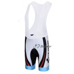 Cube Fintro Pro Team Kurz Trägerhose Weiß Rot Radtrikot Kaufen