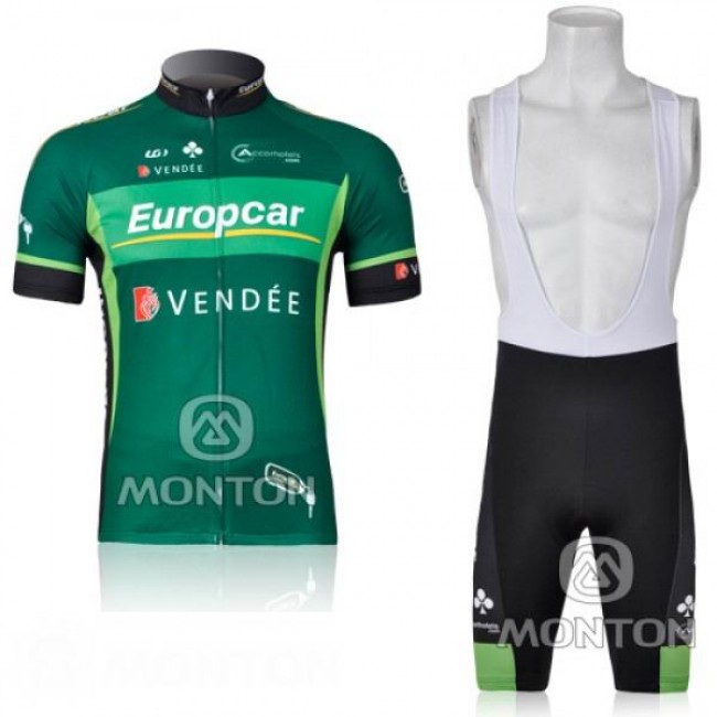 Europcar Pro Team Vendee Fahrradbekleidung Satz Fahrradtrikot Kurzarm Trikot und Kurz Trägerhose Grün Radtrikot Kaufen Europcar Pro Team Vendee Fahrradbekleidung Satz Fahrradtrikot Kurzarm Trikot und Kurz Trägerhose Grün Radtrikot Kaufen