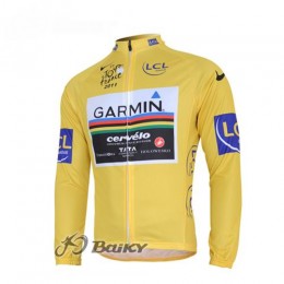 Garmin Cervelo Pro Team Fahrradtrikot Langarm Gelb Radtrikot Kaufen