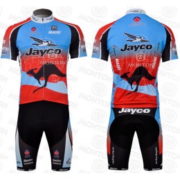 JAYCO Pro Team Radtrikot Kurzarm Kurz Radhose Kits Blau Rot Radtrikot Kaufen