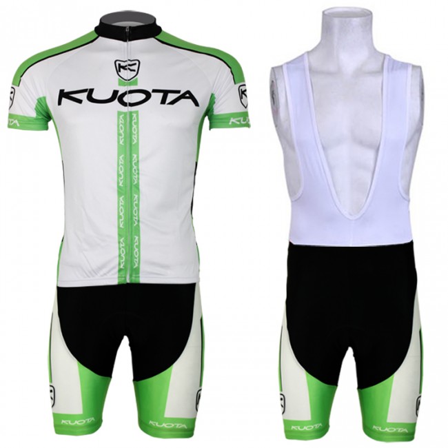 2013 KUOTA Fahrradbekleidung Satz Fahrradtrikot Kurzarm Trikot und Kurz Trägerhose Weiß Grün Radtrikot Kaufen 2013 KUOTA Fahrradbekleidung Satz Fahrradtrikot Kurzarm Trikot und Kurz Trägerhose Weiß Grün Radtrikot Kaufen