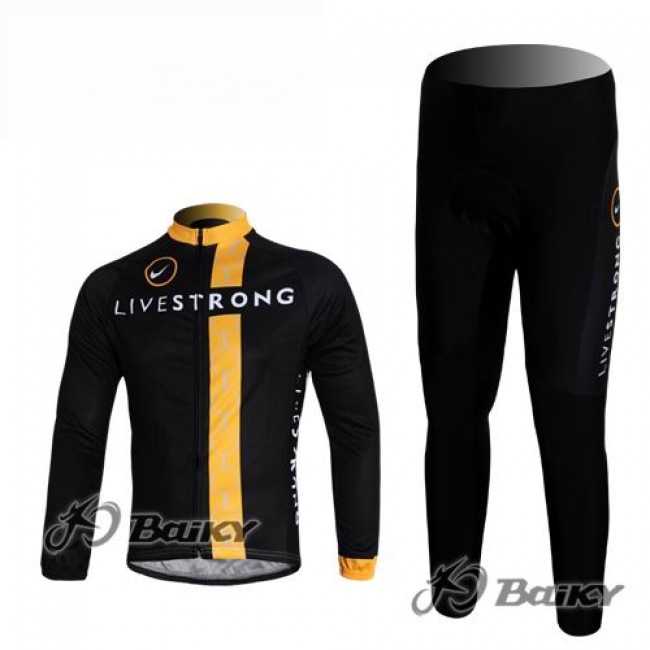 Livestrong Fahrradbekleidung Radtrikot Satz Langarm und Lange Fahrradhose Schwarz Gelb Radtrikot Kaufen Livestrong Fahrradbekleidung Radtrikot Satz Langarm und Lange Fahrradhose Schwarz Gelb Radtrikot Kaufen