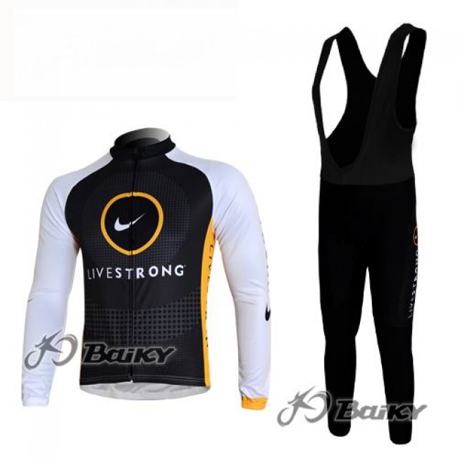 Livestrong Fahrradbekleidung Radtrikot Satz Langarm und Lange Trägerhose Schwarz Weiß Radtrikot Kaufen Livestrong Fahrradbekleidung Radtrikot Satz Langarm und Lange Trägerhose Schwarz Weiß Radtrikot Kaufen