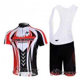 Merida Multivan Flex Stay Fahrradbekleidung Satz Fahrradtrikot Kurzarm Trikot und Kurz Trägerhose Schwarz Rot Radtrikot Kaufen