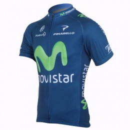 2013 Movistar Team Radtrikot Kurzarm Blau Radtrikot Kaufen
