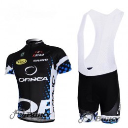 Orbea Pro Team Fahrradbekleidung Satz Fahrradtrikot Kurzarm Trikot und Kurz Trägerhose Blau Radtrikot Kaufen