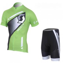 2013 Scott Racing Radtrikot Kurzarm und Kurz Radhose Kits Grün Schwarz Radtrikot Kaufen